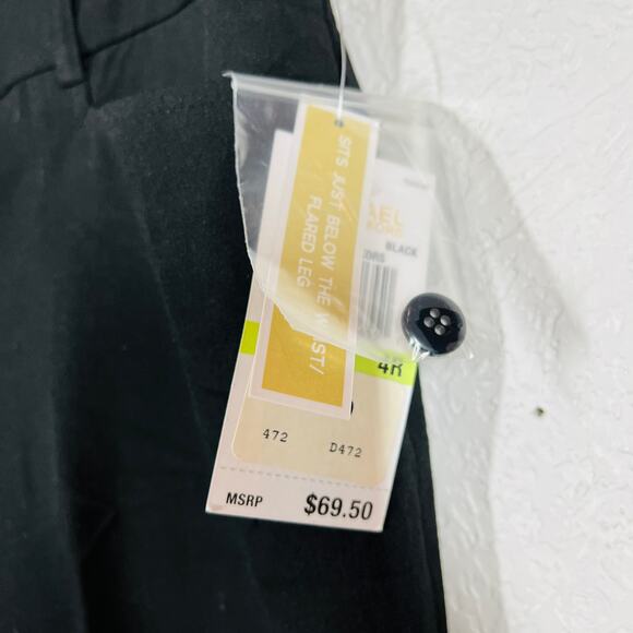 NEW! Michael Kors Gramercy Fit Trouser Flare Pant Career Casual Black - 4 - Picture 5 of 6
